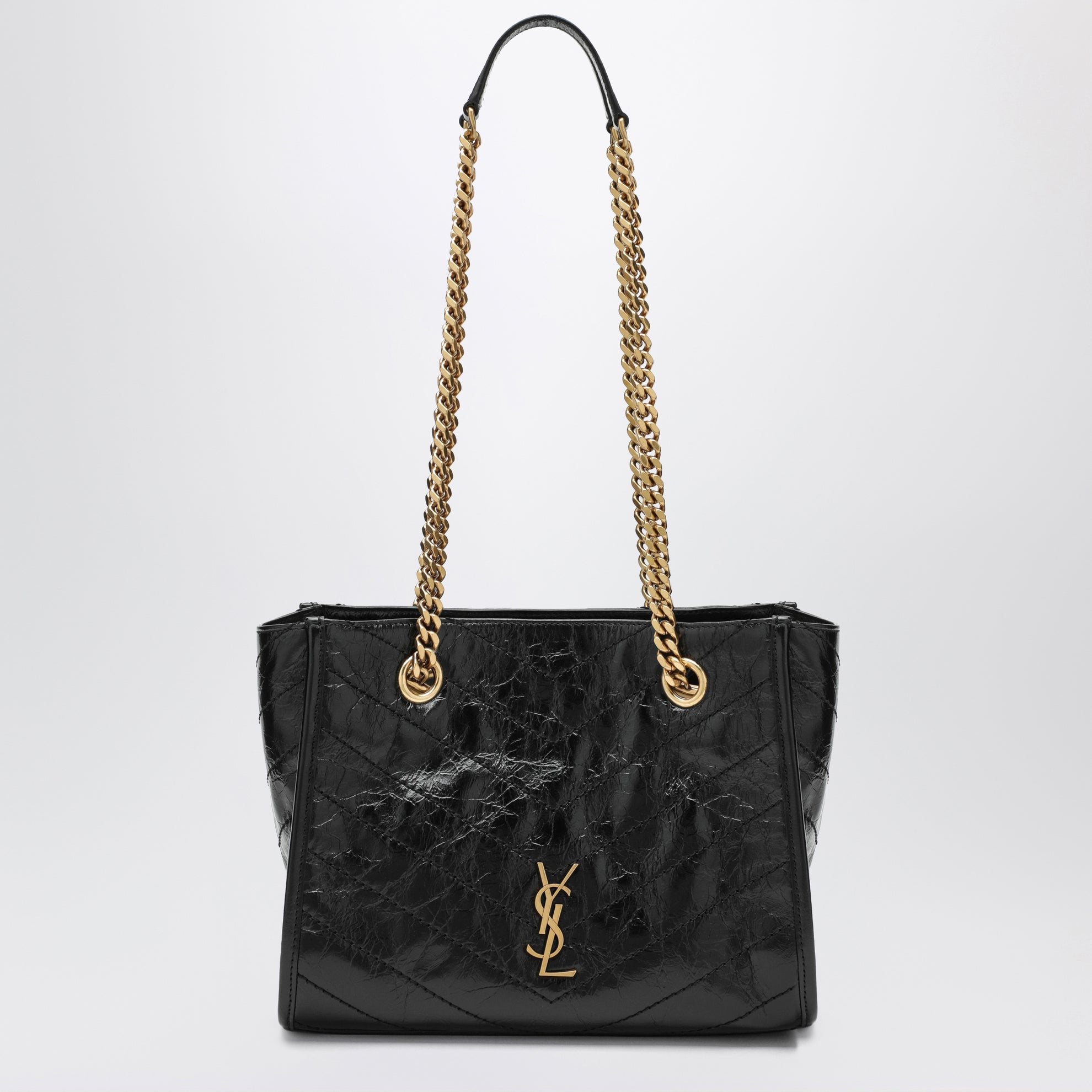 Sac cabas Niki petit modèle en cuir noir