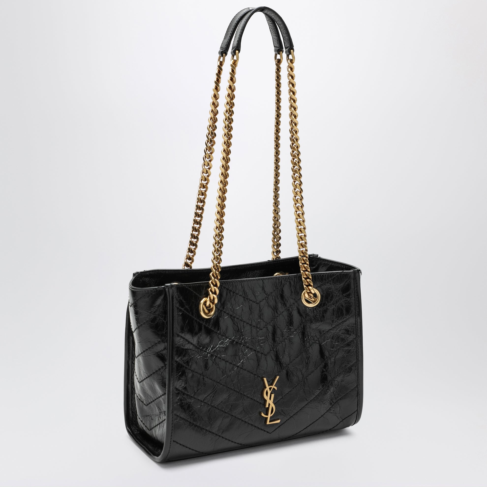 Sac cabas Niki petit modèle en cuir noir