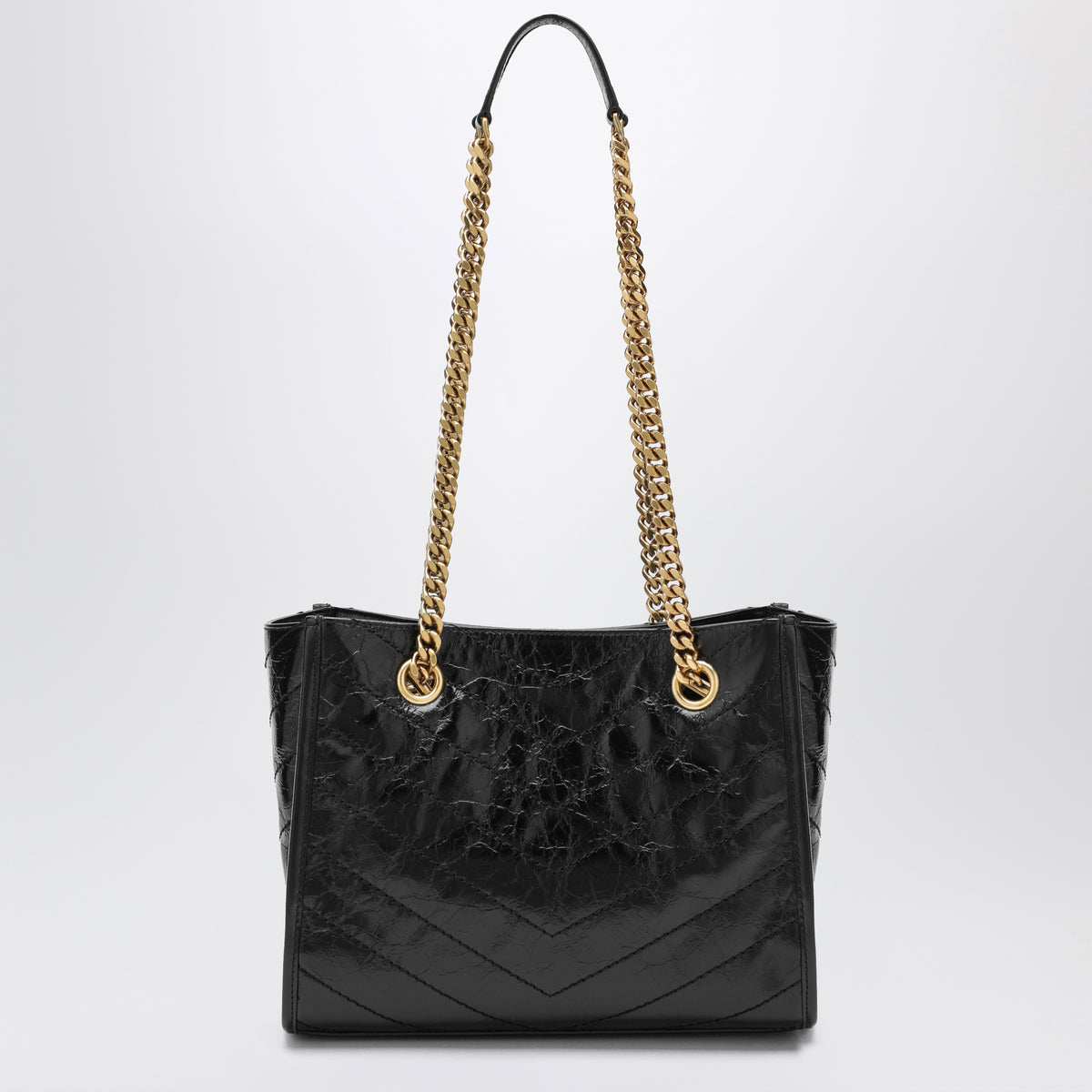Sac cabas Niki petit modèle en cuir noir