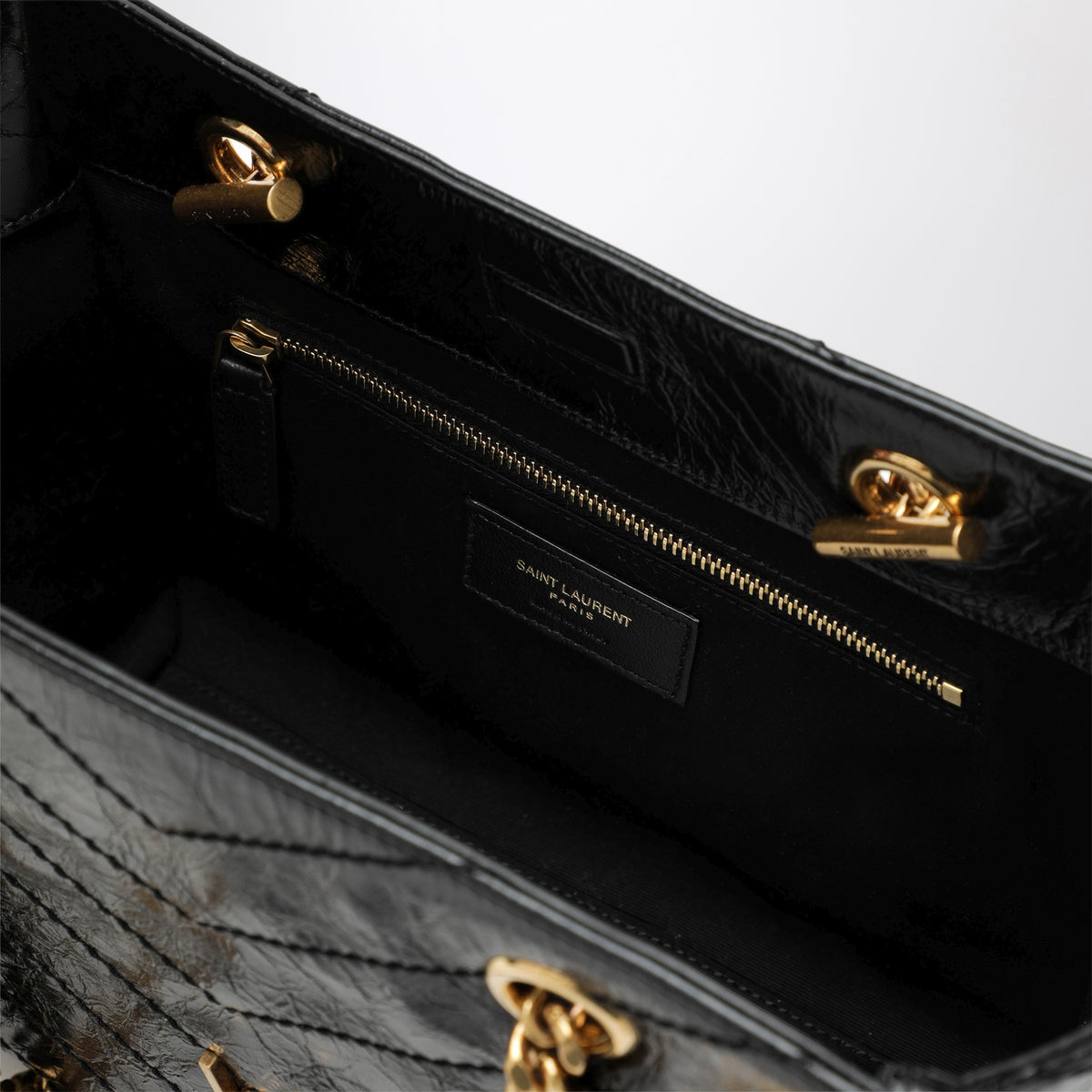 Sac cabas Niki petit modèle en cuir noir