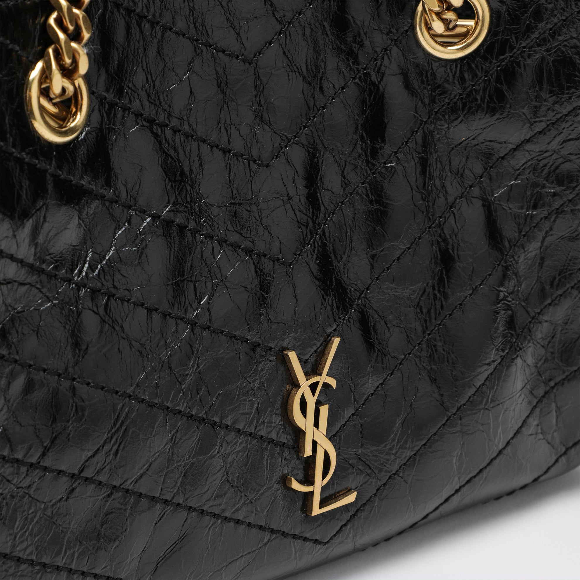Sac cabas Niki petit modèle en cuir noir