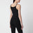 Top en jersey crêpe de viscose avec mors noir