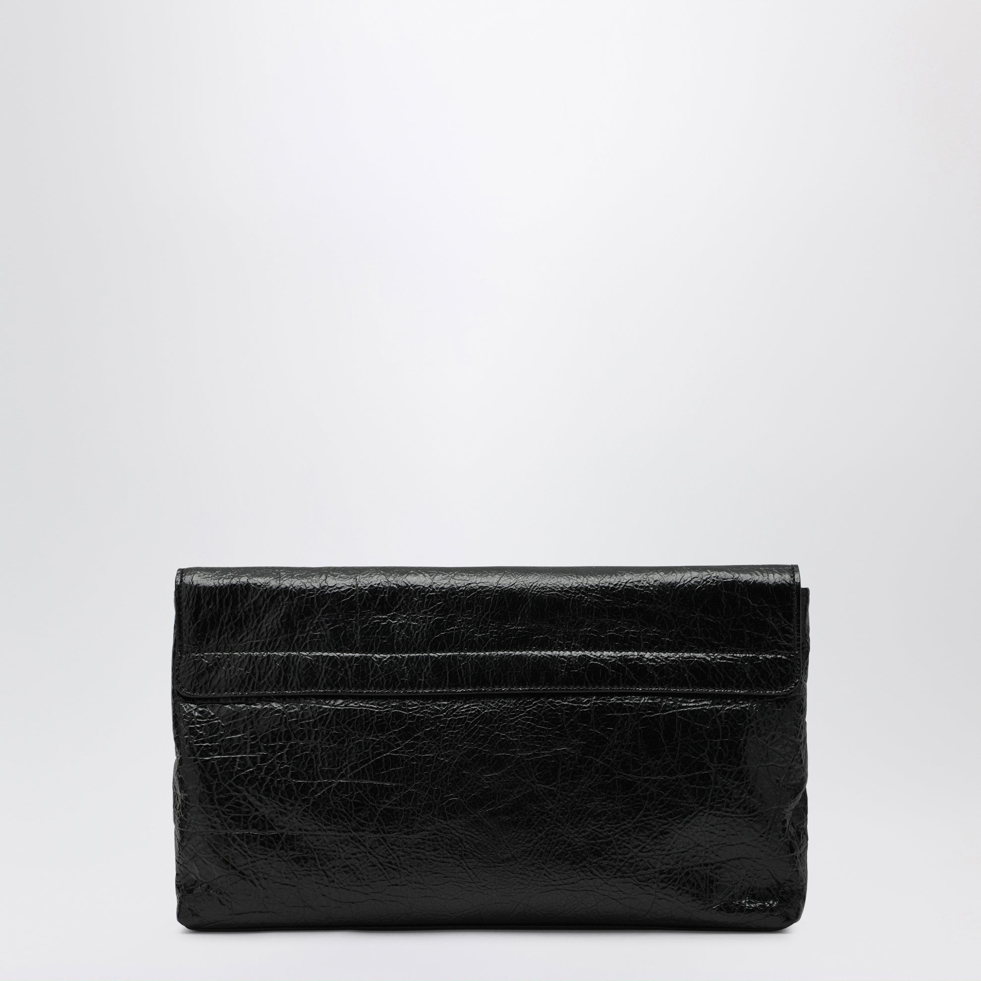 Clutch Le City in black Arena lambskin leather