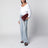Le City pouch in Merlot leather