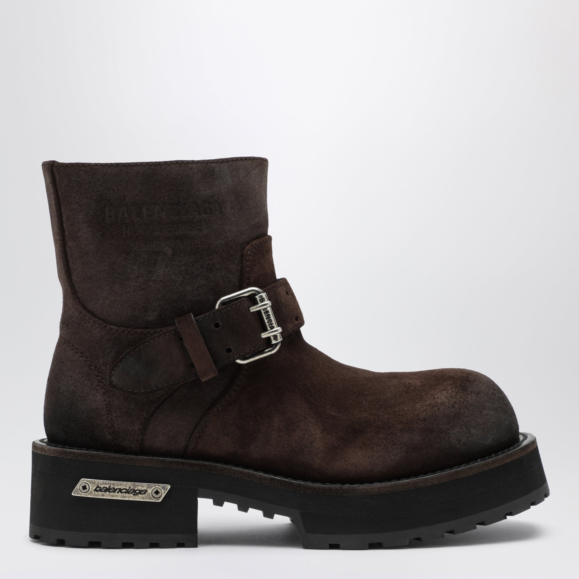 Bottines Venom Mini espresso en cuir suédé ciré