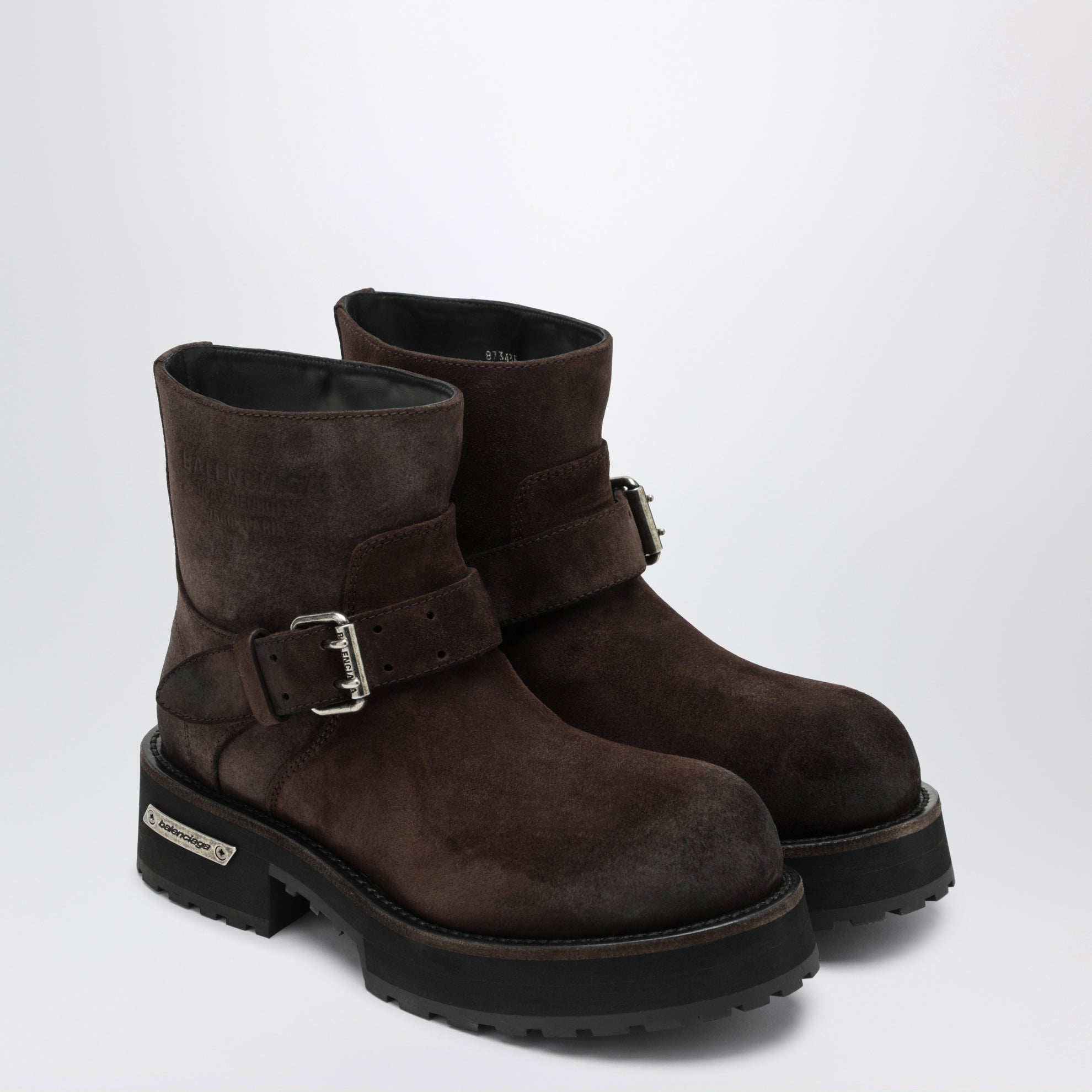 Bottines Venom Mini espresso en cuir suédé ciré