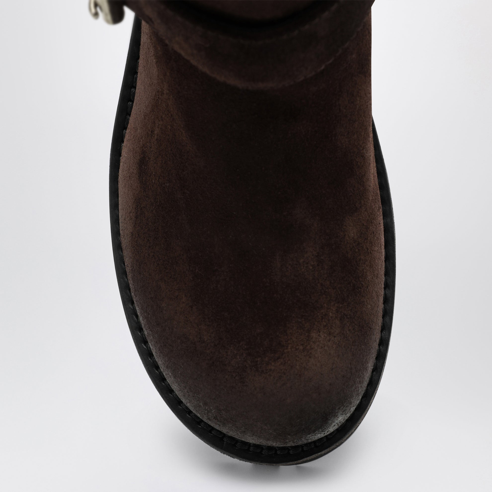 Bottines Venom Mini espresso en cuir suédé ciré