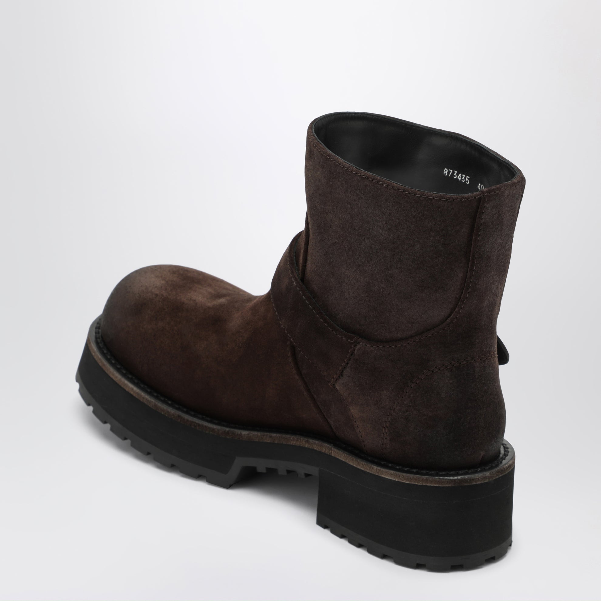 Bottines Venom Mini espresso en cuir suédé ciré