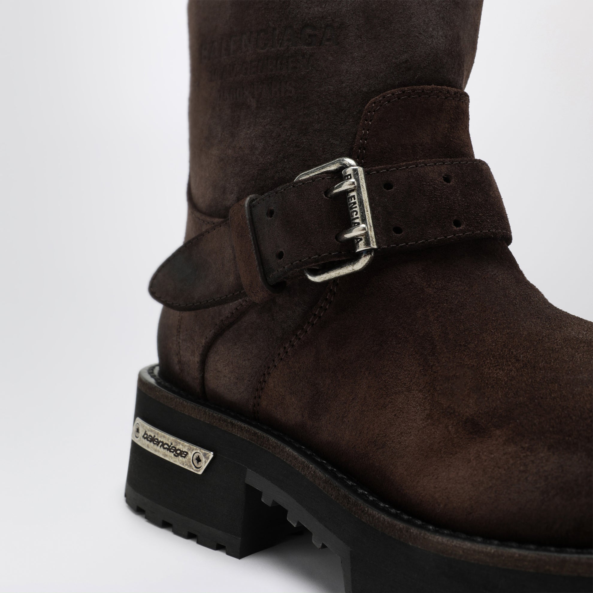 Bottines Venom Mini espresso en cuir suédé ciré