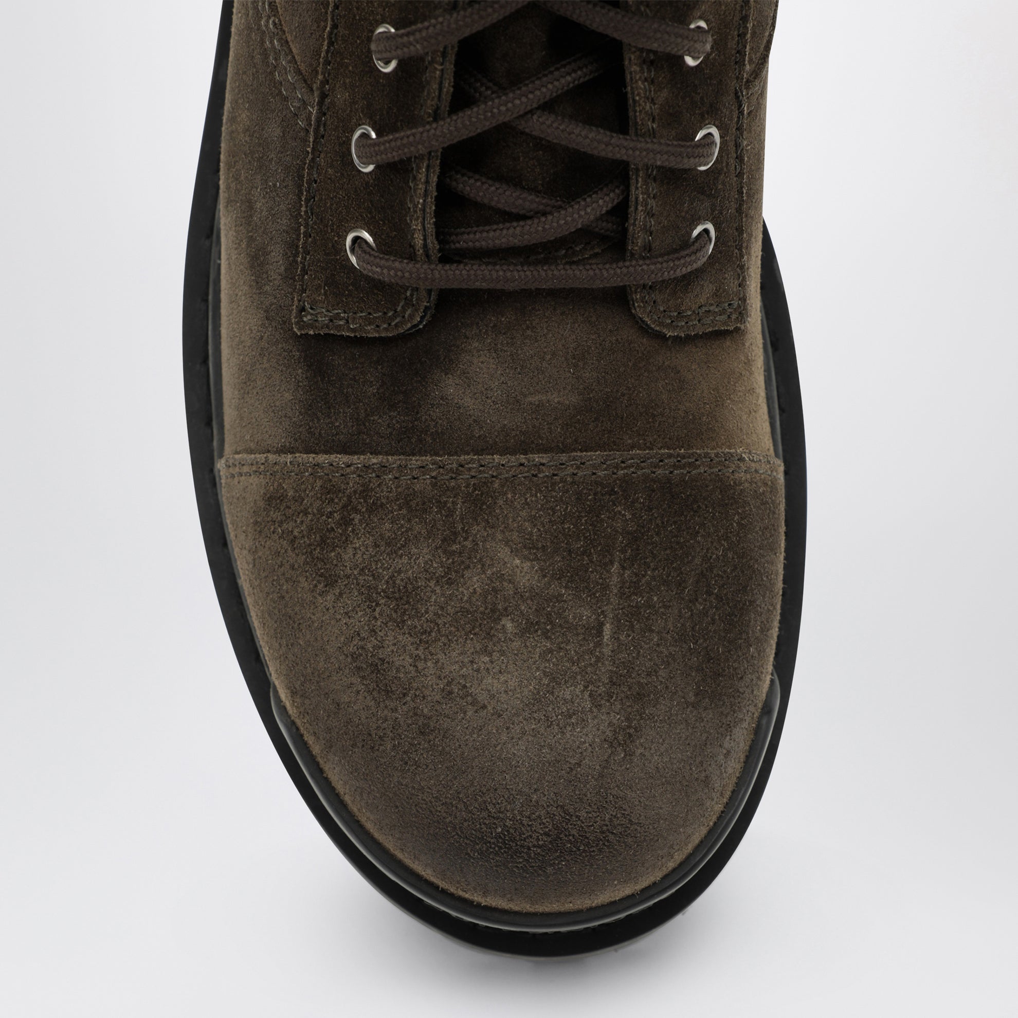 Combat Strike Olive Suede Calfskin Boots