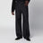 Pantalone ampio nero e grigio in seta