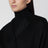 Cappotto lungo nero in seta e lana