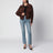 Jeans dritti blu in denim