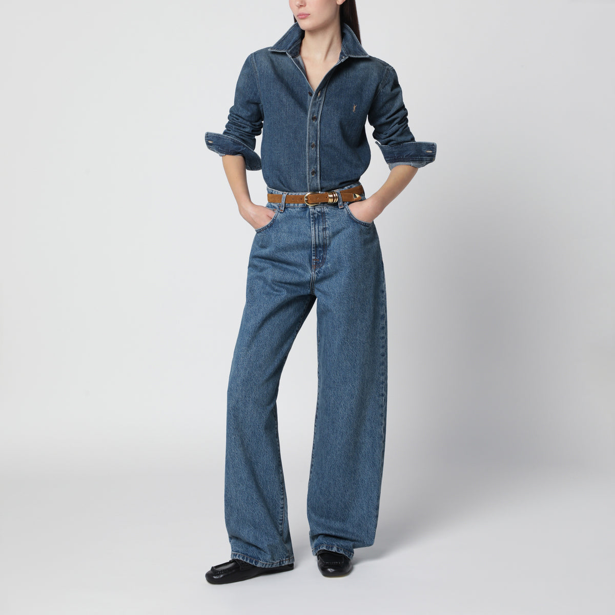 Camicia Cassandre blu in denim