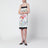 Robe blanche et noire en twill de soie