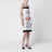Robe blanche et noire en twill de soie