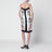 Robe blanche et noire en twill de soie