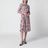 Hemdblusenkleid aus Seide mit Flora-Print, rosa