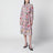 Hemdblusenkleid aus Seide mit Flora-Print, rosa