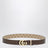 Cintura reversibile Cut GG Marmont sabbia/marrone scuro