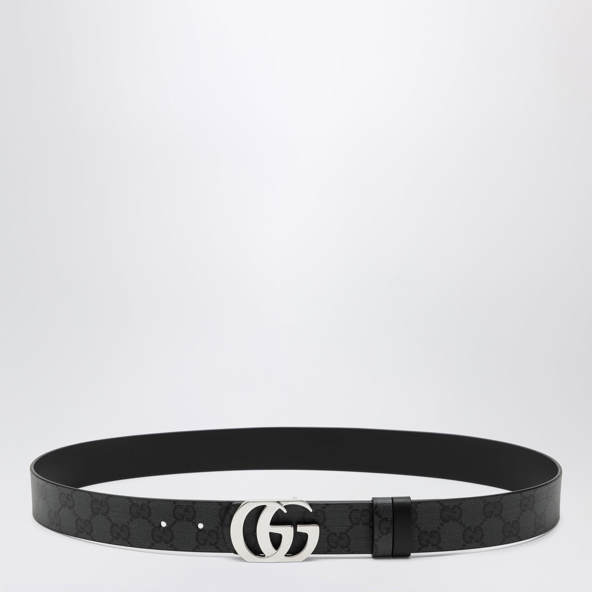 Gucci Calfskin GG Plaque Belt - Size 34 / 85 Gucci Calfskin Interlocking G 37mm Belt 85 34 Black 1862883  main image 2