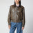Wader Green Glossy Leather Jacket