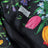 Carré aus Seidentwill mit GG Flora-Print in Schwarz