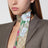Seidenband mit GG Flora-Print in Hellbraun