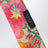 Seidenband mit GG Flora-Print in Hellbraun