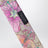 Bedrucktes Seidenband mit Flora-Motiv in Rosa