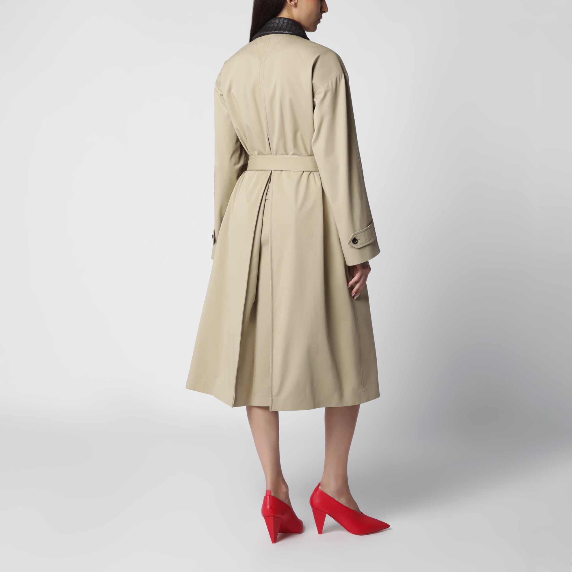 Trench en coton couleur Sahara