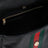 Paparazzo medium top-handle bag in soft black leather