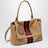 Borsa a mano Paparazzo media in camoscio sabbia