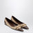 Savoy Ballerinas aus GG-Gewebe und Leder in Beige Sand/Braun