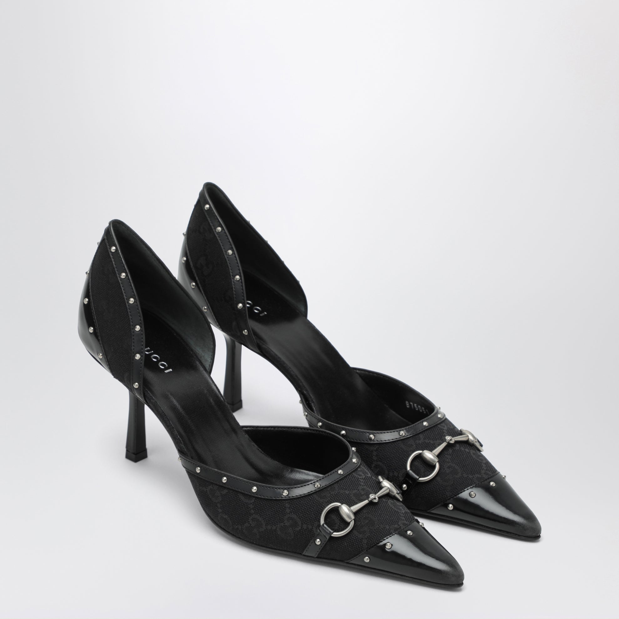 Savoy black GG fabric pumps