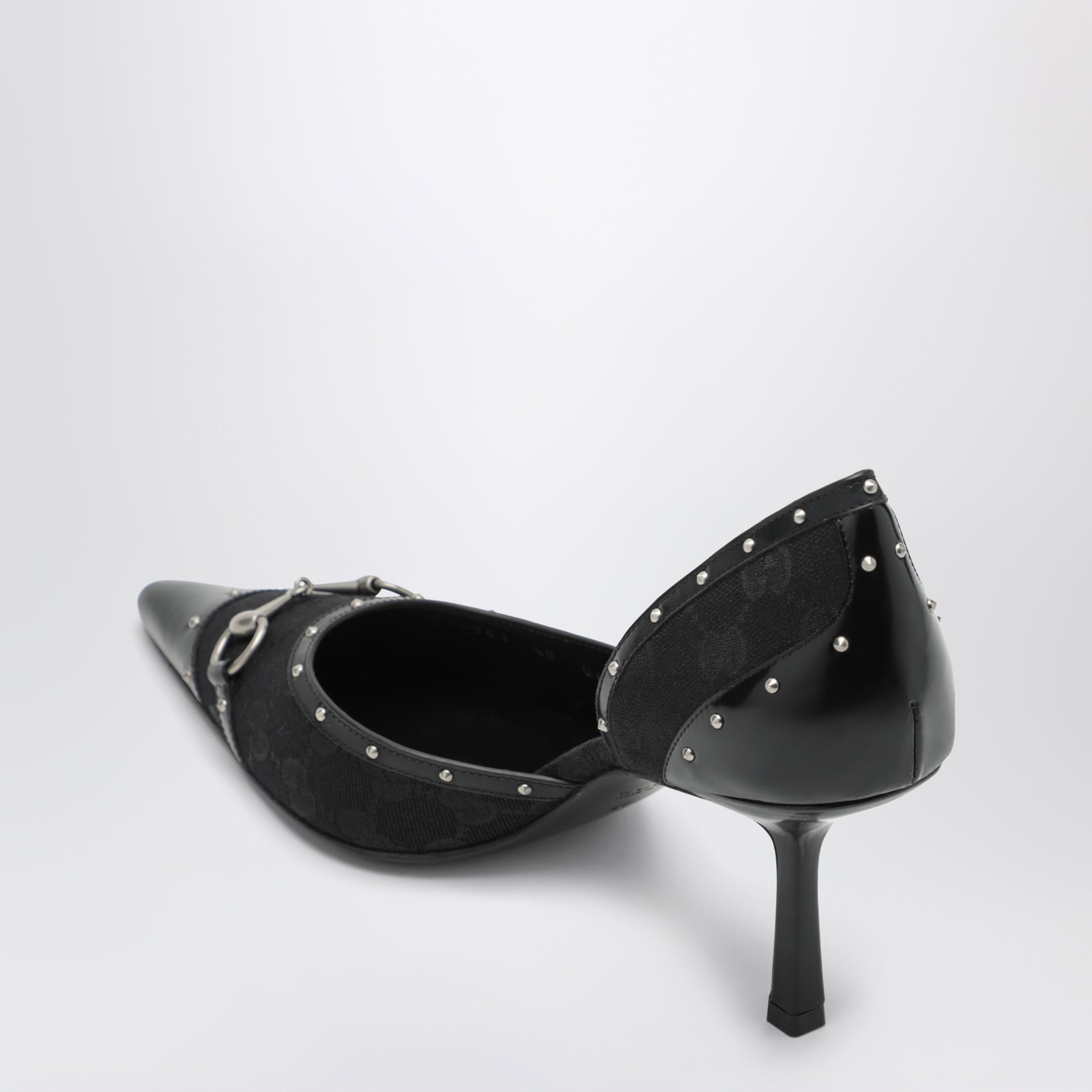 Savoy black GG fabric pumps