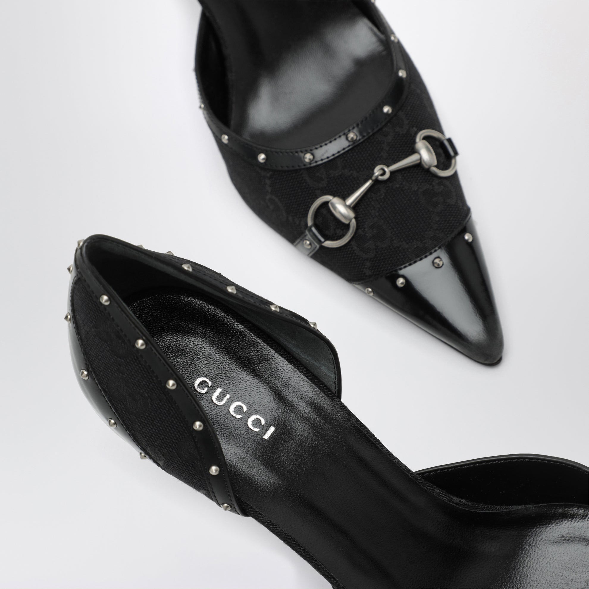 Savoy black GG fabric pumps