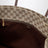 Large London shopping bag in beige sand GG fabric
