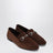 Mocassin Jordaan Soft en daim marron foncé