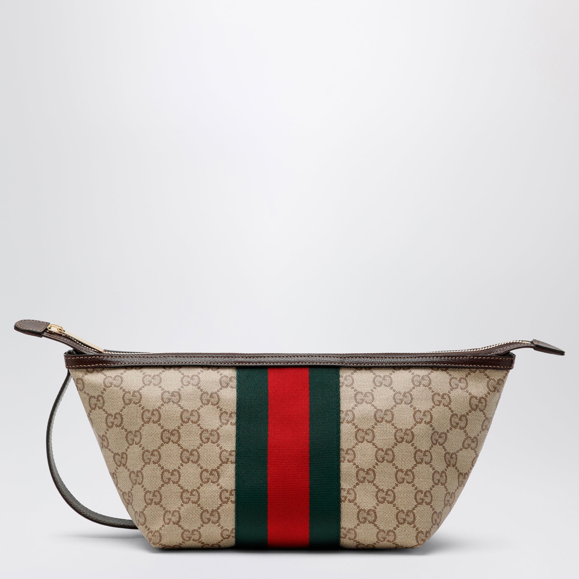 Kosmetiktasche aus beigem GG Supreme-Stoff