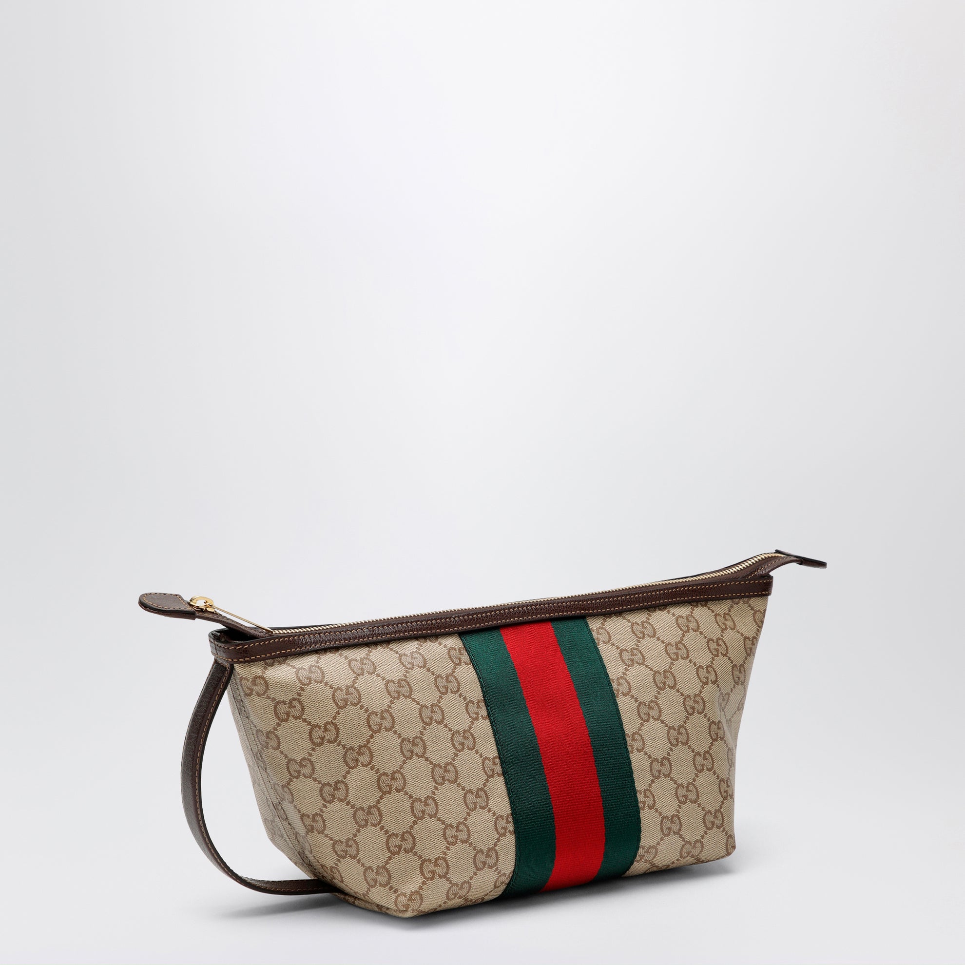 Kosmetiktasche aus beigem GG Supreme-Stoff