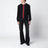 Maglione nero con motivo Web in cashmere