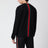 Maglione nero con motivo Web in cashmere