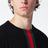 Maglione nero con motivo Web in cashmere