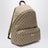 Grand sac à dos Tag en toile GG sable/marron