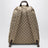 Grand sac à dos Tag en toile GG sable/marron
