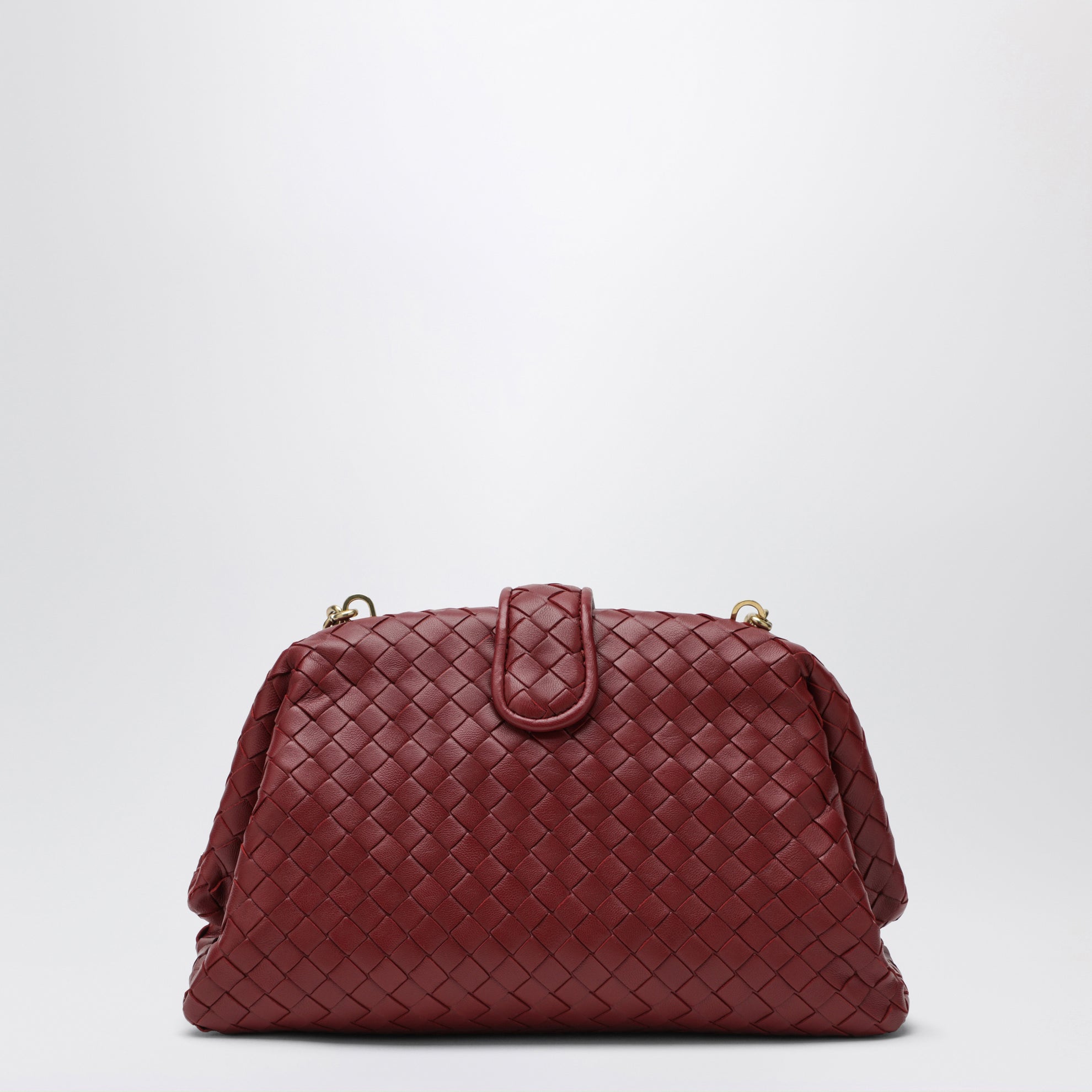 Kleine Lauren 1980 Clutch aus Lammleder in Lava Red