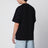T-shirt noir en jersey de coton