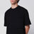 T-shirt noir en jersey de coton