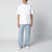 White cotton jersey T-shirt